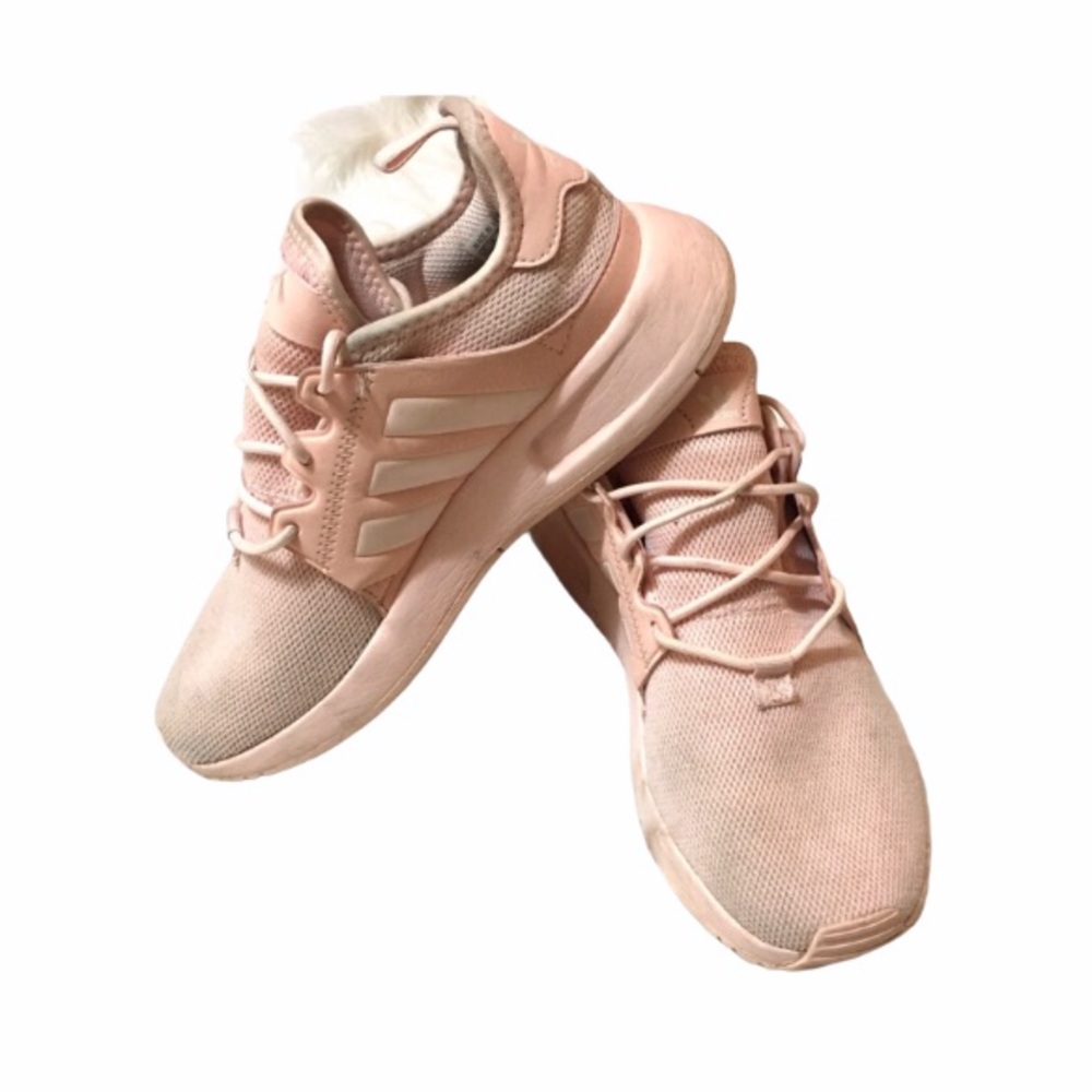 Adidas pink running shoes